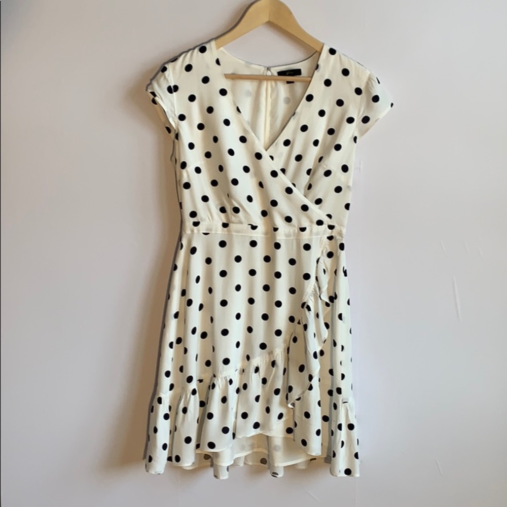 🇺🇸JCREW Navy Polka Dot Dress